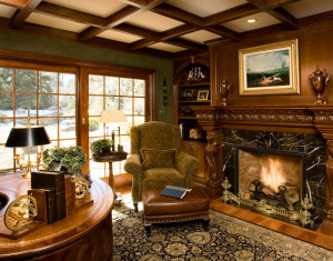 Living room, office space remodel, space planning and renovation